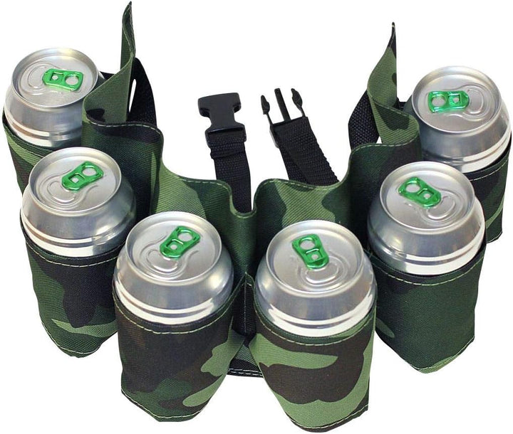 Beer Belt Six Pack Camouflage Party Stag Do Drinking Game Can & Bottle Holder UK