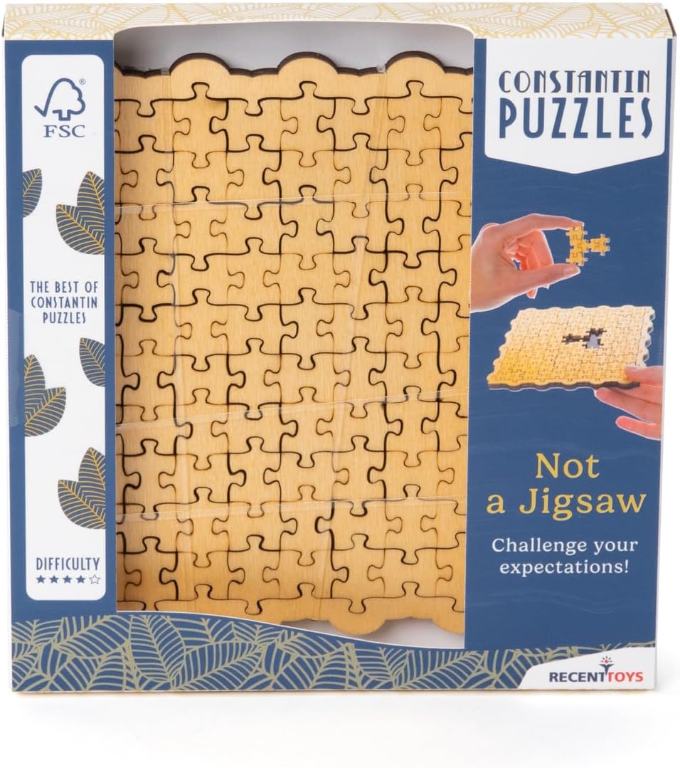 Constantin's Not a Jigsaw Teaser Educational Wooden 3D Puzzle-Develops Motor Skills and Improves Brain Health