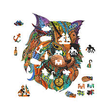 Eureka Rainbow Wooden Puzzle - PIRATE CAT