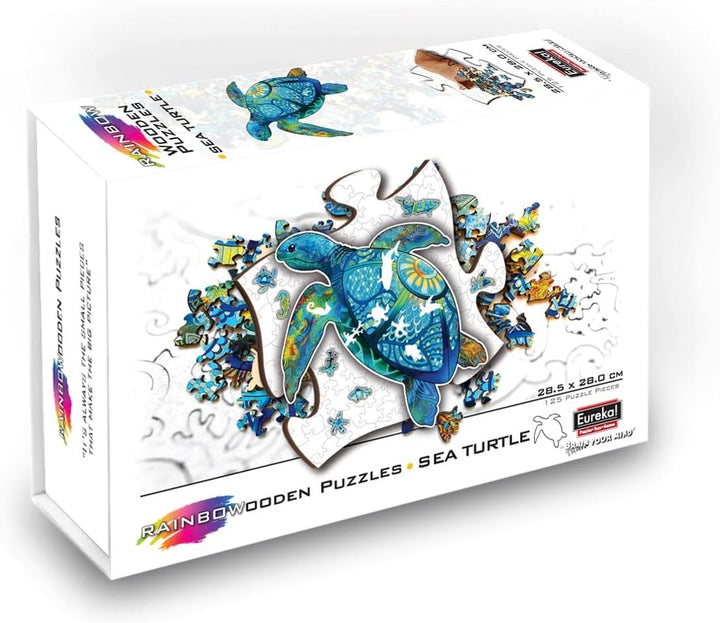 Eureka Rainbow Wooden Puzzle - SEA TURTLE