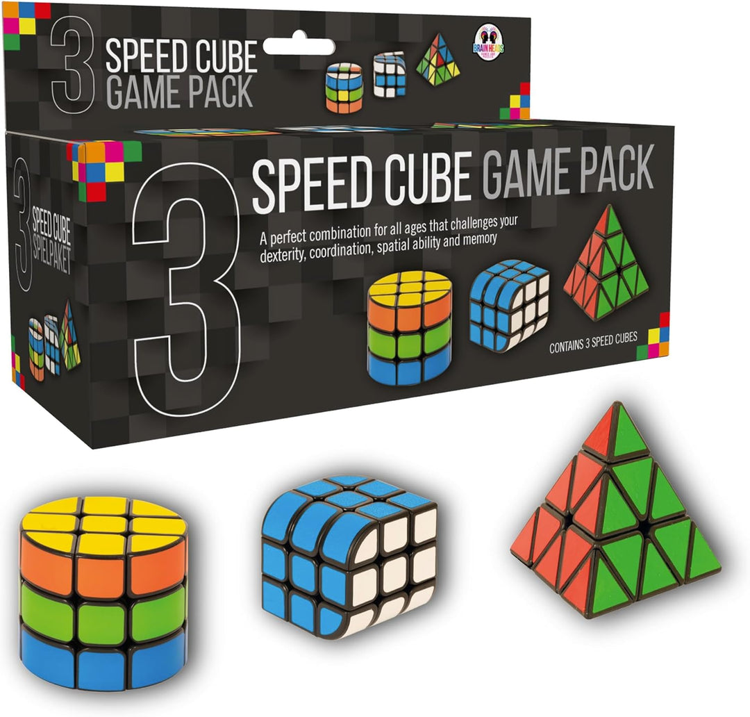 Set of Three Puzzle Cubes