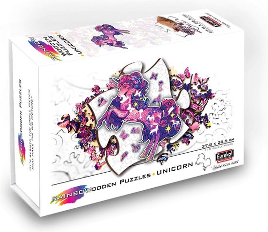 Eureka Rainbow Wooden Puzzle - UNICORN