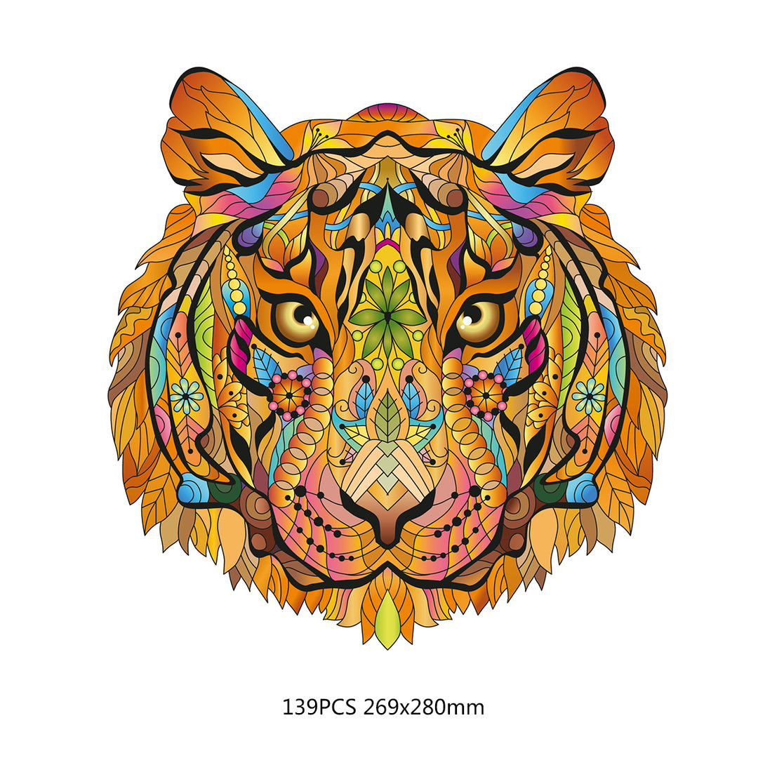 Eureka Rainbow Wooden Puzzle - TIGER