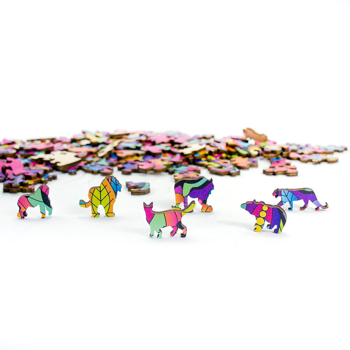 Eureka Rainbow Wooden Puzzle - TIGER