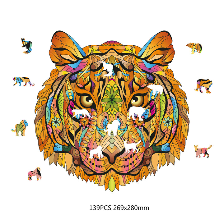 Eureka Rainbow Wooden Puzzle - TIGER