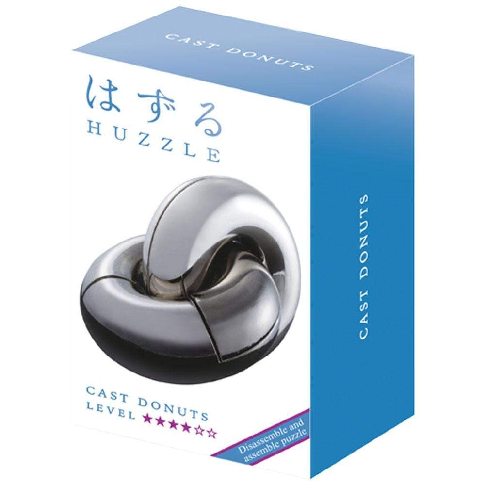 Huzzle Puzzle Hanayama Huzzle Cast Puzzle Donuts - LEVEL 4