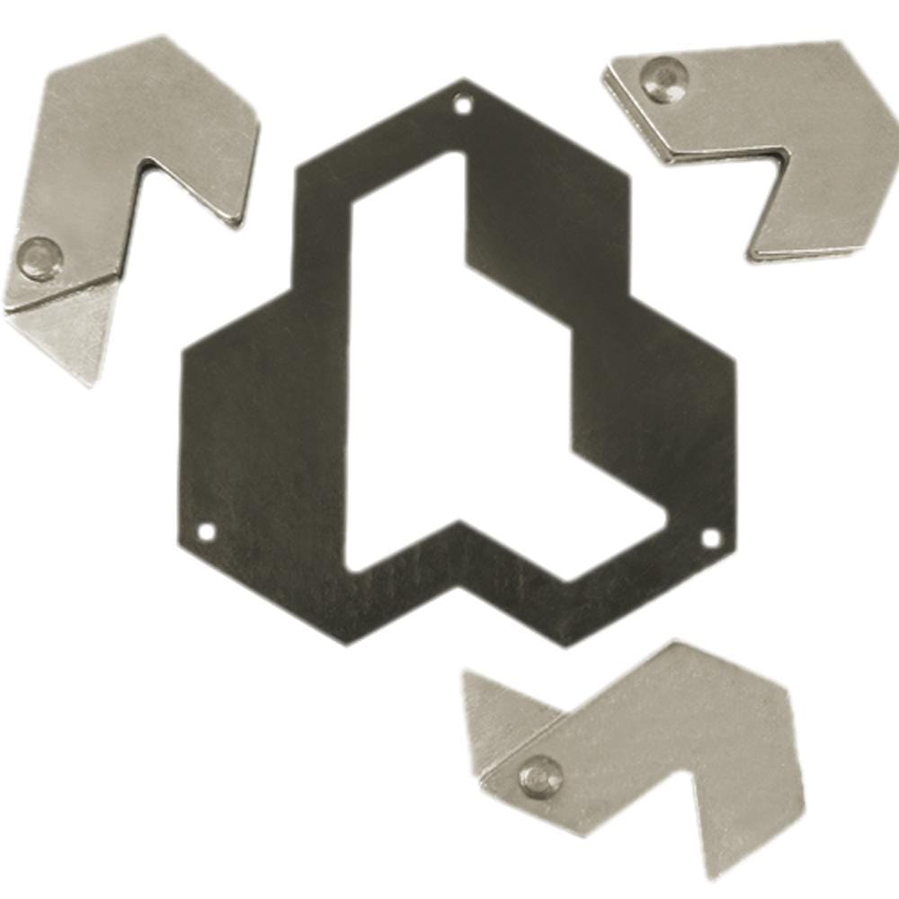 Huzzle Puzzle Hanayama Huzzle Cast Puzzle Hexagon - LEVEL 4