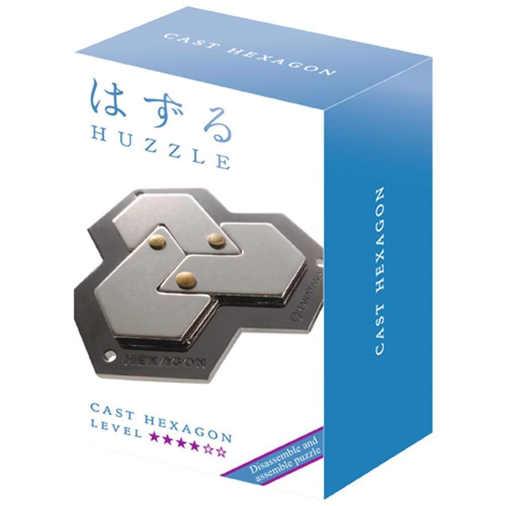 Huzzle Puzzle Hanayama Huzzle Cast Puzzle Hexagon - LEVEL 4